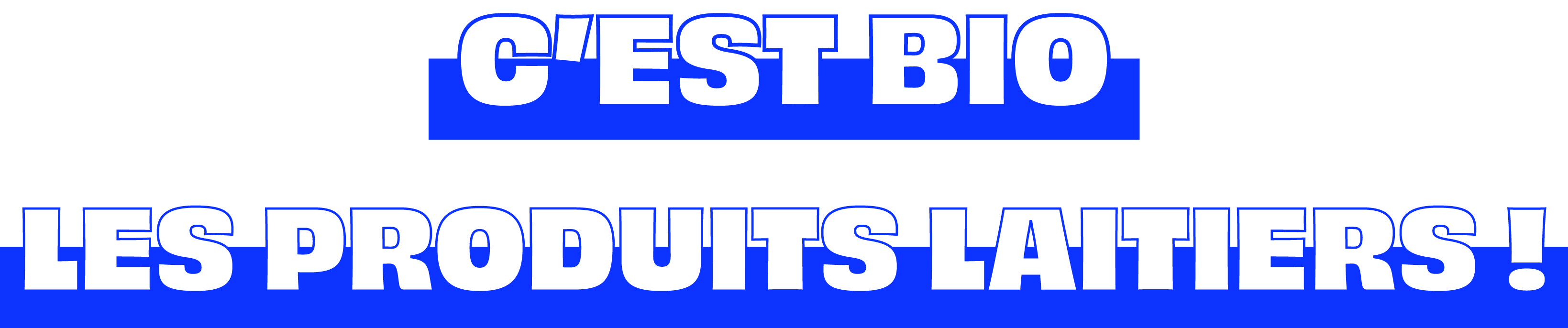 C’est bio les produits laitiers!