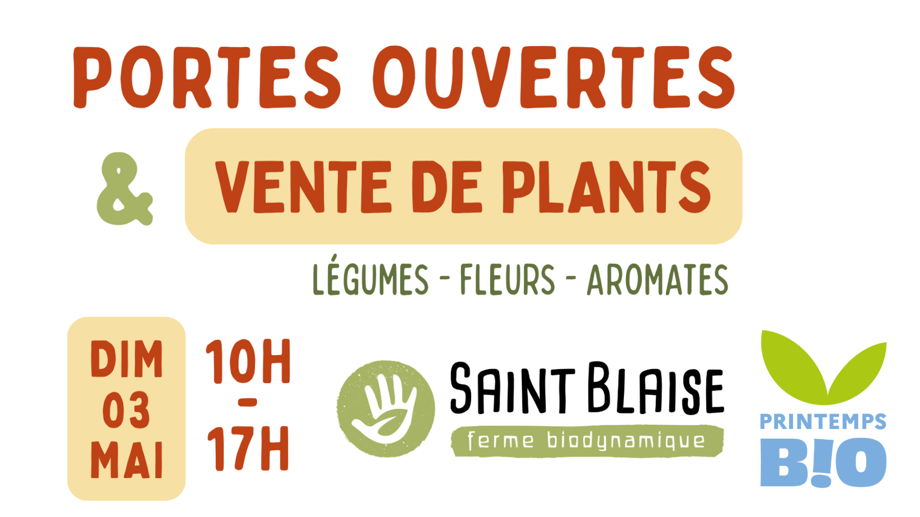 Portes Ouvertes et Vente de Plants