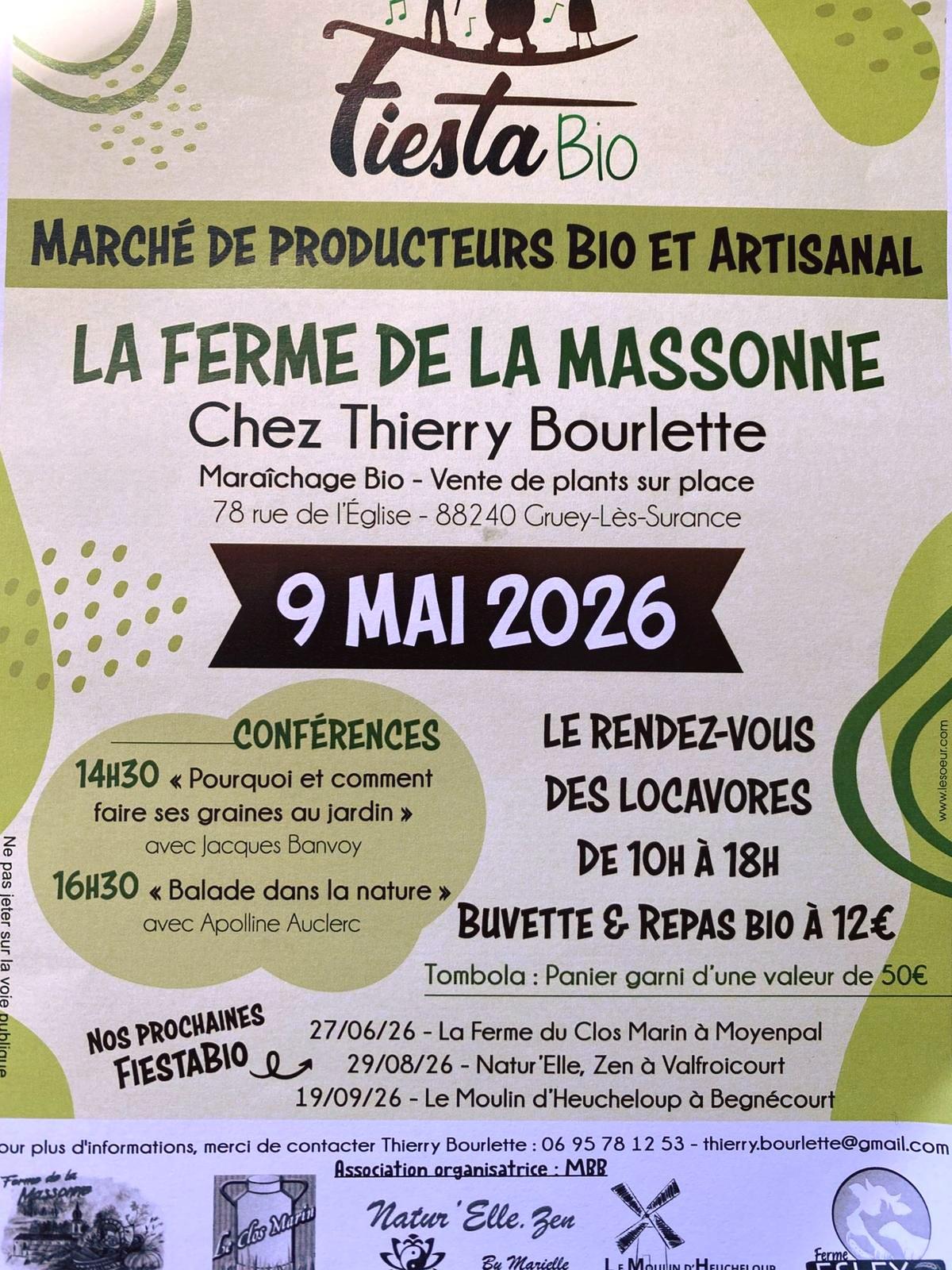 Fiesta Bio à la Ferme de la Massone